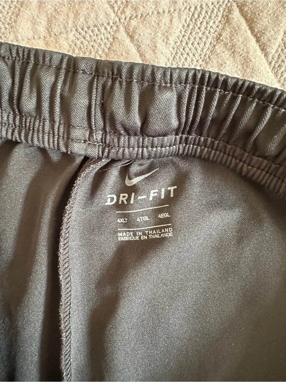 Nike Dri-FIT Mens Black Athletic Track Pants Open Bottom Sweatpants 4XL Tall